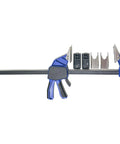 18 Inch Quick Coupler Hand Clamp Kit with four duo jaw sets made from durable carbon steel for hydraulic pipe clamps.