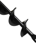 Close-up of a black Garden Auger Drill Bit for Bulbs and Bedding Plants, 1.8 by 15 inch, with three-eighths inch hex drive.