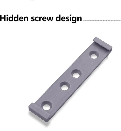 Hidden screw design of Pro Grade Heavy Duty Stainless Steel Magnetic Push Latch Soft Close Drawer Closer for easy installation.