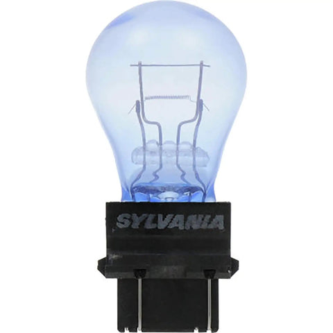 Close-up of 3157 SilverStar Mini Bulbs Brighter White Light For Daytime Running Lights And Back Up Reverse Lights Two Pack Ideal For Safer Driving