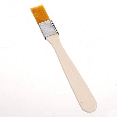 Single brush from Ten Piece BGA Solder Flux Paste Brush Set With Wooden Handle For Reballing Tool And Soldering Repairs DIY Electronics Flux Applicator Kit