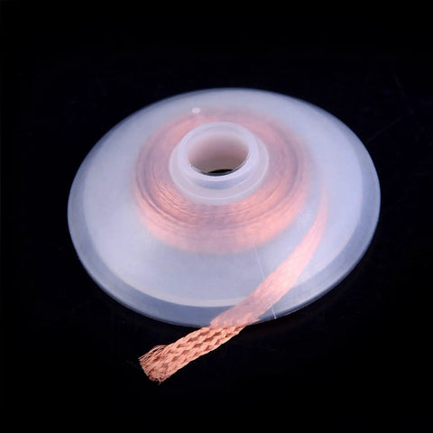 Desoldering Copper Solder Wick Braid For IC Pin Cleanup And Solder Removal, DIY Friendly Soldering Wick, reel view