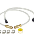 Boat Bleed Filler Kit For Seastar And BayStar Hydraulic Steering Systems, includes hoses, clamps, and brass connectors