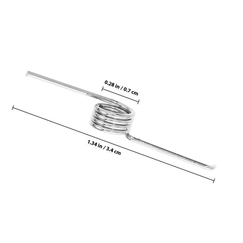 10 Pack Universal V-Shaped Torsion Springs For Trash Can Lid Repair Kits Featuring Stainless Steel Lightweight Construction For Easy Home Maintenance And Smooth Lid Operation With Minimal Storage Space Needed, 1.34 in spring