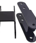 Heavy Duty Front Torsion Key Kit and Rear Shackle Lift 1 to 3 Inches Front 2 Inches Rear for 1983 1999 Chevy S10 Extended Cab Truck Suspension Improves Ride Height and Ground Clearance for Off Road Driving and Street Stance Flex All Day Long, black steel lift brackets