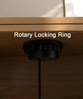 Flush mount rotary locking ring for Pretty Slick 3 Inch Desktop Power Grommet 2 Pack with 20W USB-C charger.