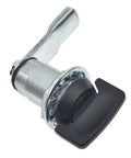 Offset Cam Lock With Thumb T Handle For Safebox And File Cabinets, Easy Grip Security Lock, Zinc Alloy Black Painted Finish, 32.5mm Diameter, One Piece