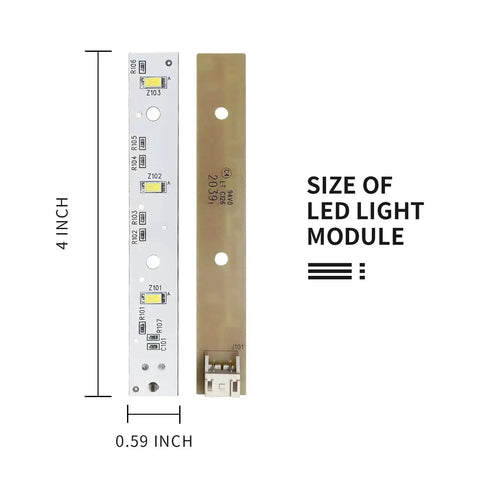 LED Light Board Replacement For GE Refrigerators No Hassle Install Bright And Even Lighting Includes Part Numbers WR55X26671