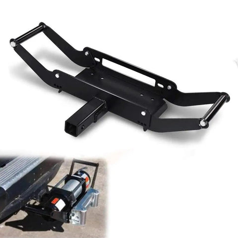 Mounting bracket for 5500 Lb Twelve Volt Electric Winch For ATV UTV Towing Kit With Synthetic Rope One Quarter Inch By Thirty Feet.
