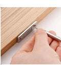 Installing 4 Pack Cabinet Magnetic Door Catch Set With Stainless Steel Shell on wooden cabinet