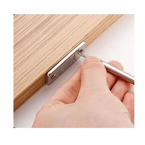 Installing 4 Pack Cabinet Magnetic Door Catch Set With Stainless Steel Shell on wooden cabinet