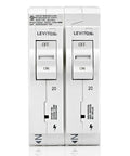 Two 20A Plug-On Surge Protector For Home Panels With Hydraulic Magnetic Breakers, Type 1 Whole Home Surge Protection, 120/240 VAC