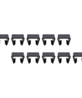 20 Piece Furniture Alignment Clamps Set For Indoor Outdoor Wicker Sofas And Sectionals Replacement Parts in black finish