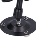 Heavy Duty Soldering Clamp And Stand For Maintenance And Repair, Alloy Steel Fixture Tool, Stable Bench Holding, Welding Support, Compact Design For Technicians And DIY Hobbyists, black base