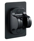 Black Heavy Duty Wall Mount Shower Head Holder With Strong Adhesive Waterproof Bracket For RVs And Home Bathrooms.