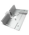 Dioche Aluminum Alloy Router Table Insert Plates Set For Woodworking compatible with most electric trimming and engraving machines.