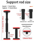Image showing dimensions of Adjustable Cabinet Support Poles For Upper Cabinet Installation And Sink Support Extends 7.1 To 17.3 Inches