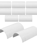 10 Pack PVC Pipe Leak Repair Adapter Kit 75mm Open Union Connector for plumbing repairs.