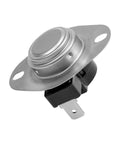 Built Tough Furnace Limit Switch Thermostat With Manual Reset, Fits Intertherm Nordyne Miller Gibson Tappan Frigidaire, metal body, side view
