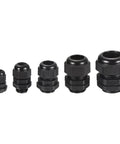 52 Piece All In One Adjustable Cable Gland Kit With Waterproof Nylon Conduit Fittings In Sizes One Quarter to One Inch