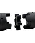 Three Quarters Inch Bore Flexible Beefy L Jaw Coupling Set Three Piece With Rubber Spider for Log Wood Splitter HT250 Cast Iron