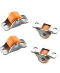 16 Piece Heavy Duty Half Inch Straight Casters With Silent Rubber Wheels deliver smooth gliding action for storage boxes and furniture.