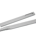 Long Reach Vacuum Extension Attachment With 36 Inch Reach And Flat Hose Design For Deep Cleaning Dust Bunnies, Pet Hair, And Hard-To-Reach Spots Under Furniture And Fridge, Gray Finish displayed on white background.