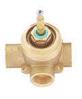 Signature Hardware Gunther 1.8 GPM Pressure Balanced Shower System solid brass valve, top view, includes adjustable handle.