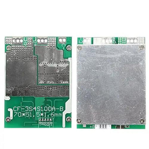 4S 100A LiFePO4 Battery BMS Balance Protection Circuit Board For 18650 Cells Rock Solid 12V Lithium module view front and back