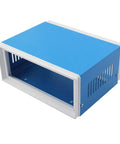 Blue Metal Junction Box Enclosure Built For DIY Electrical Projects With Four Leg Stand A Real Go To Workhorse Project Box