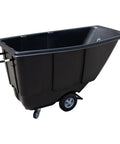 Heavy Duty Tilt Dump Truck Trash Cart With 450 LB Capacity And 1/2 Cubic Yard Steel Tub for job site hauling and storage.