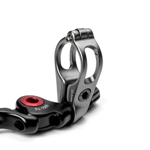Seatpost Remote Lever For Mountain Bikes, Aluminum Alloy Cable Controller With 22.2mm Diameter, universal fit, black finish