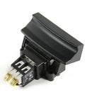 Dishwasher Door Latch Assembly 154556703 Black Genuine Replacement Part with easy install; side view detailing latch components.