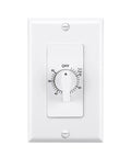 60 Minute Spring Wound Bathroom Timer Switch For Exhaust Fans And Lights No Neutral Needed With Wall Plate Included ETL Listed