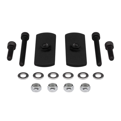 3.5 Inch Front Suspension Leveling Kit For Ram 2500 And Ram 3500 Trucks steel lift spacers, bolts, and washers for installation.