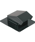 Steel Roof Vent Cap For 3 Inch And 4 Inch Round Ducts Black Finish For Bathroom Exhaust Fans With Built In Backdraft Damper And Bird Screen