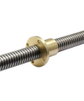 Beefy Ball Screw With Nut 1Pc T14 Trapezoidal Rod Lead Screw Thread 14mm And 6mm Lead Brass Nut for CNC Machines