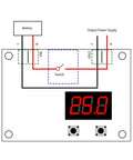 Diagram of Two Pack Xh M609 Low Voltage Disconnect Module With Digital Display Auto Cutoff Stops DC Batteries From Over Discharge.
