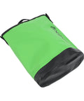 Climbing Tool Bag With Adjustable Waist Belt, 5L Rope Storage Pouch, Quick Draw Tower Design, And Side Strap Rings in green