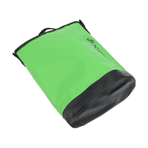 Climbing Tool Bag With Adjustable Waist Belt, 5L Rope Storage Pouch, Quick Draw Tower Design, And Side Strap Rings in green