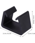 Creative Plastic Sectional Clips For Sofa And Furniture, dimensions showing durable black rattan sofa connector clip