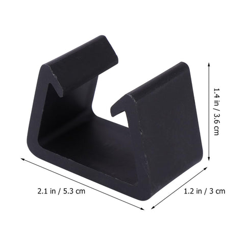 Creative Plastic Sectional Clips For Sofa And Furniture, dimensions showing durable black rattan sofa connector clip