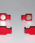 4 Pack Magnetic Parallel Keepers For Vise Jaws And CNC Setups Red, Heavy Duty Machinist Tools, Kurt Compatible Magnetic Retainers