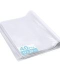Clear PVC Shrink Wrap Bags 40 Count 14 By 20 Inches Heat Seal Packaging For Gifts Shoes Jars Baskets Soap Sleeves And Tons Of DIY Projects From Homemade Treats To Crafts, 40 bags