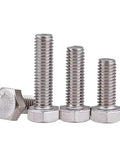 Heavy Duty Titanium Gr2 Hex Head Cap Screws DIN933 Metric Fasteners in various lengths, showcasing strong corrosion resistance and durability.
