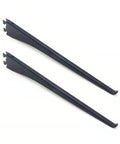 Sturdy Carbon Steel Shelf Brackets For Slotted Shelves Beefy Heavy Duty Wall Mount Hardware Easy Install Metal Brackets