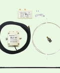 Components of the Beefed Up Active Loop Antenna For 0.5 To 30 MHz Shortwave Receiver With USB Power And Rainproof Build And Low Noise Amplifier For HAM And SWL Radios Delivers Up To 30 Decibels Noise Suppression And Clearer Signals