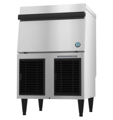 Badass Commercial Cubelet Ice Machine Featuring Efficient Air Cooled Design And Generous Built In Storage Bin Cranks Out 300 Pounds Daily Of Smooth Nugget Ice For Busy Restaurants - front view