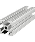 One Inch By One Inch T Slot Aluminum Extrusion Rail Bar Clear Anodized Sixty Inches Long showing profile and design features.