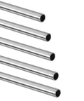 Pack of five thick-walled 304 stainless steel tube, 12in, polished surface, ideal for industrial and DIY projects with superior weldability.